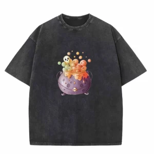 Women's Retro Crew Neck Short Sleeve T-Shirt - Poison